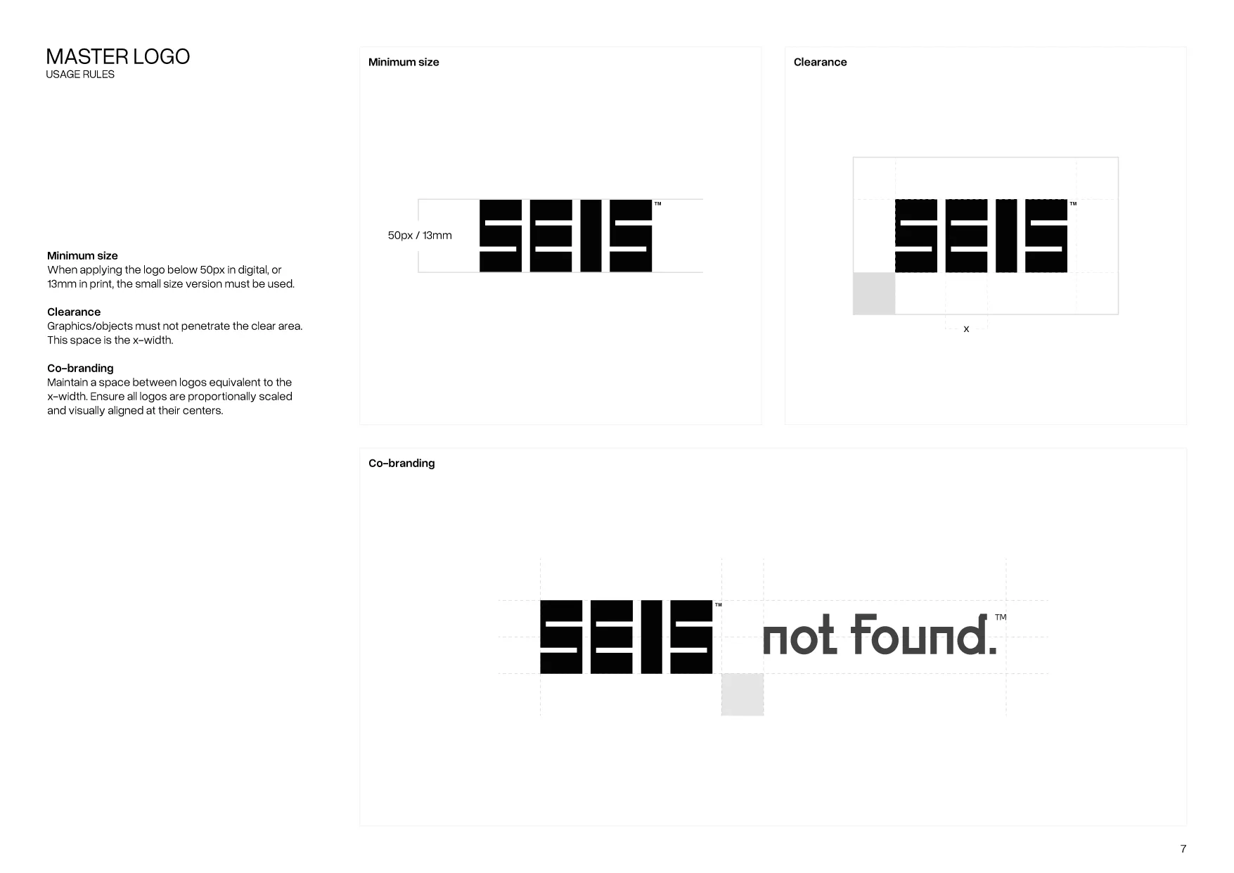 SEIS brand guidelines, page 07