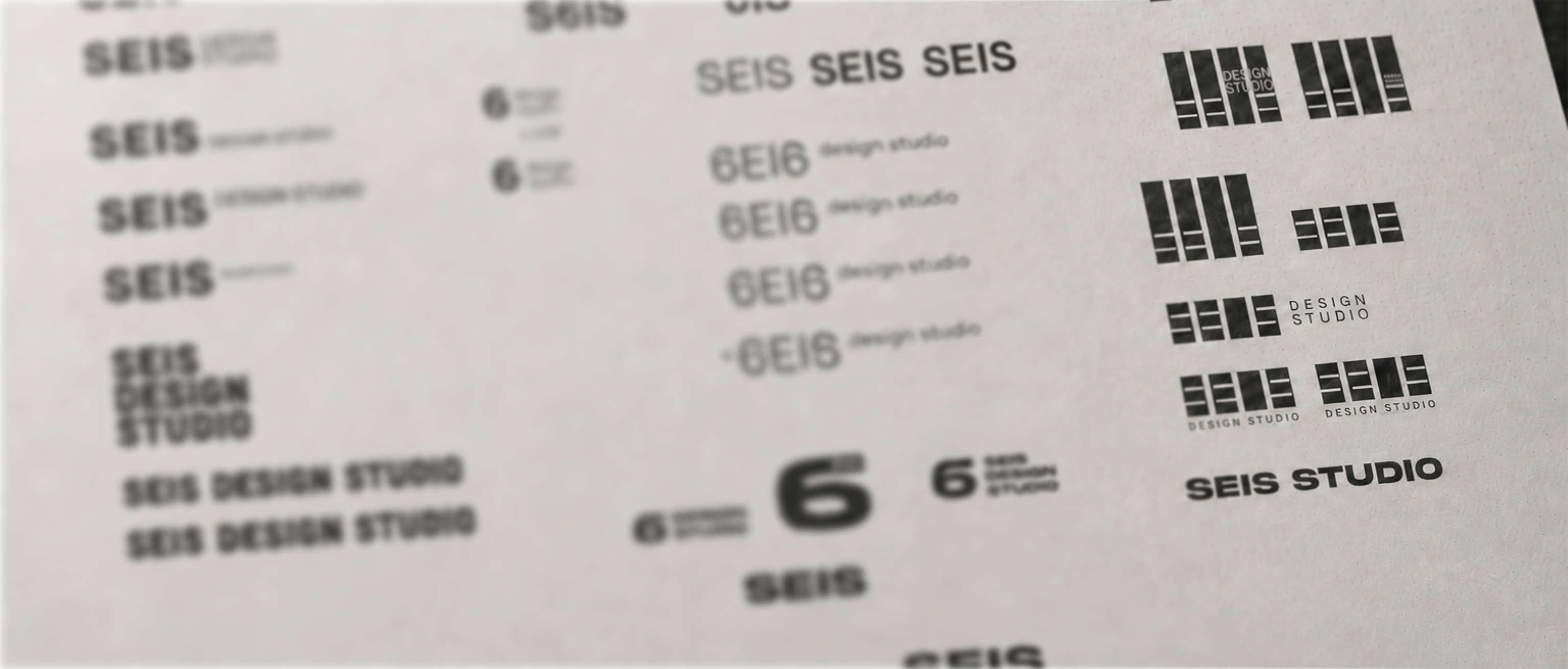 SEIS logotype sketches and lockup studies