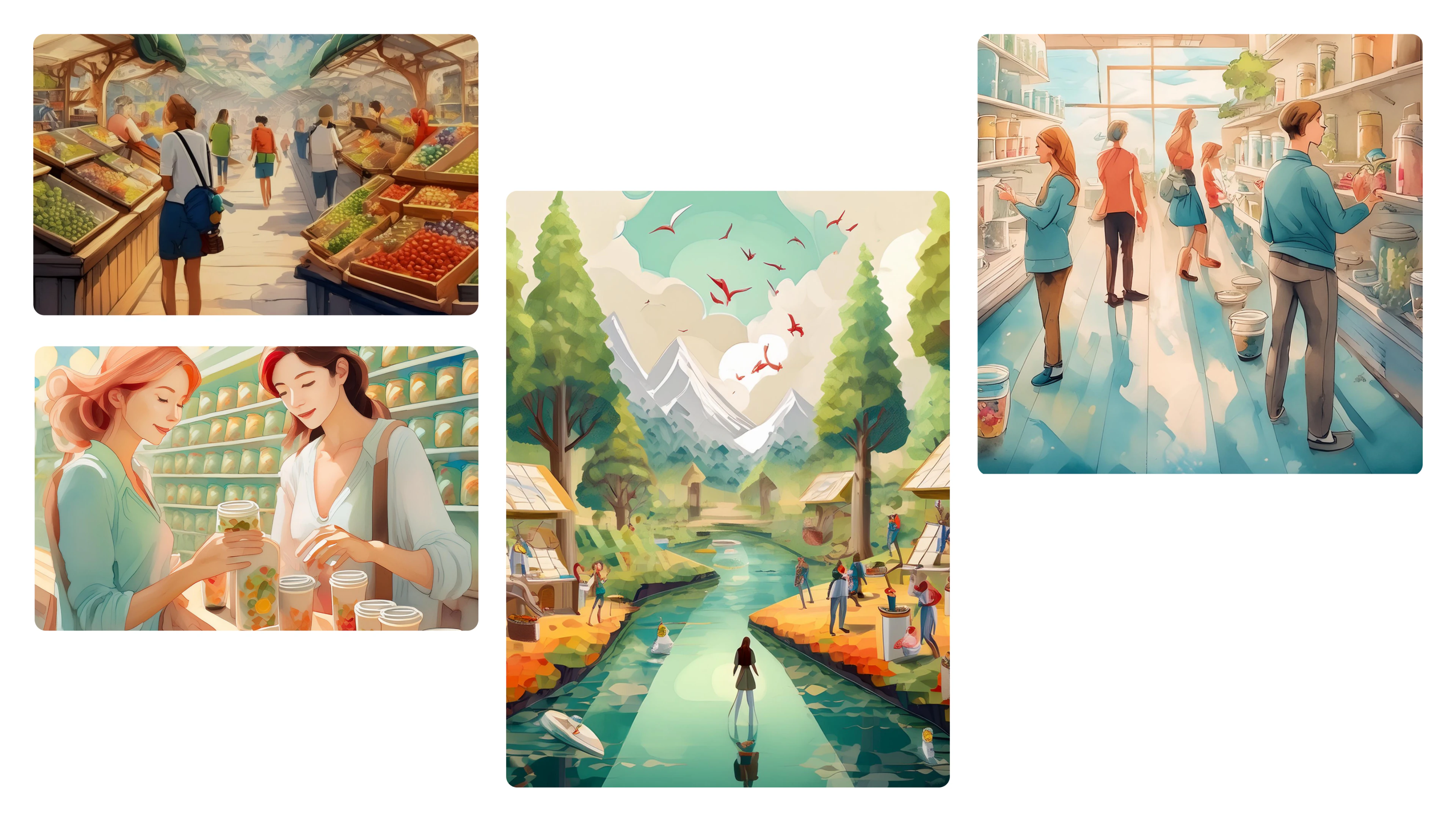 AI-generated visual assets for the pantry